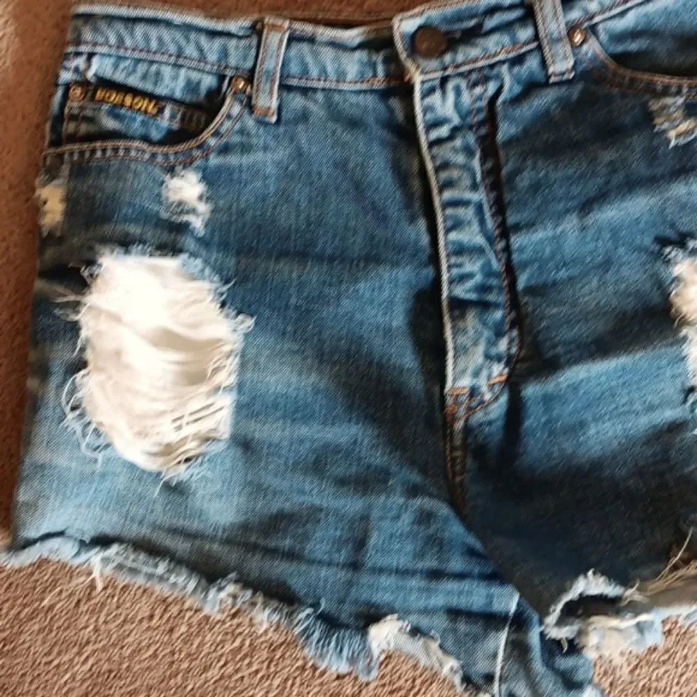 Bobson Distressed Short Shorts - Picture 2 of 7